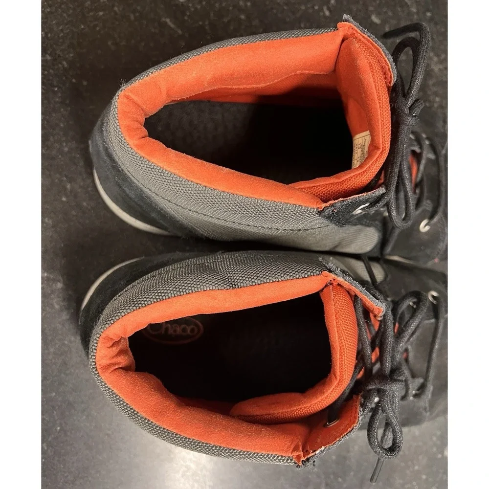 Chaco Beluga Men's‎ Chukka Boots – Size US 14 – Black/Gray with Orange Lining